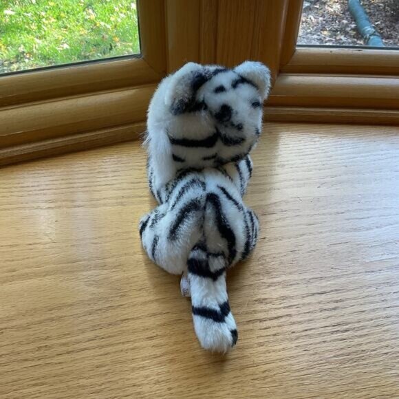 White Tiger Plush Blue Eyes Fiesta Concession Corp Stuffed Animal Vintage 1989 - Picture 4 of 7